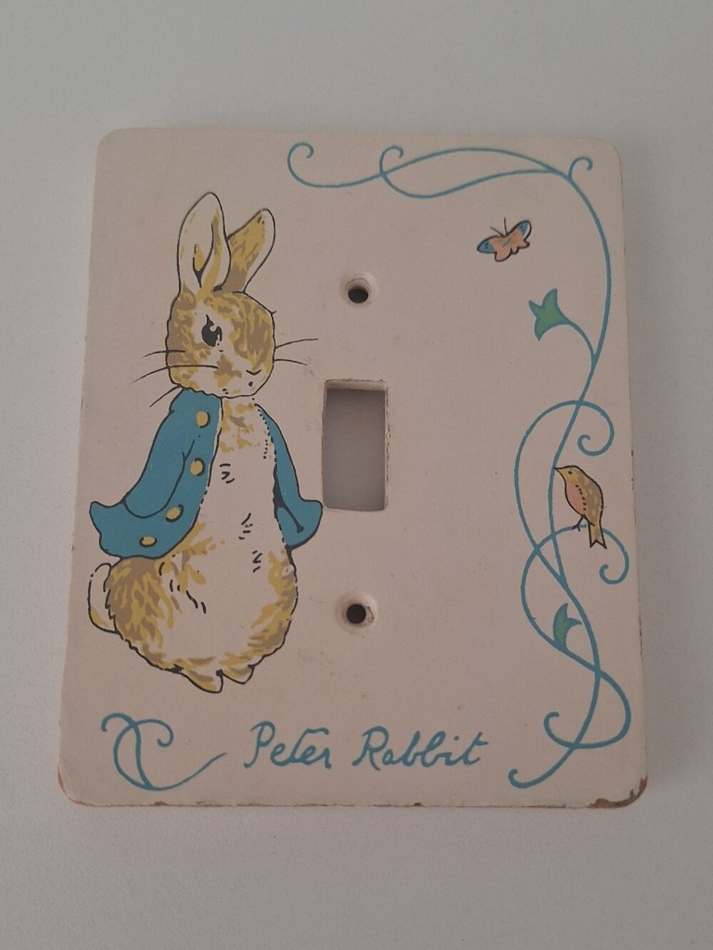Peter Rabbit wooden light switch cover